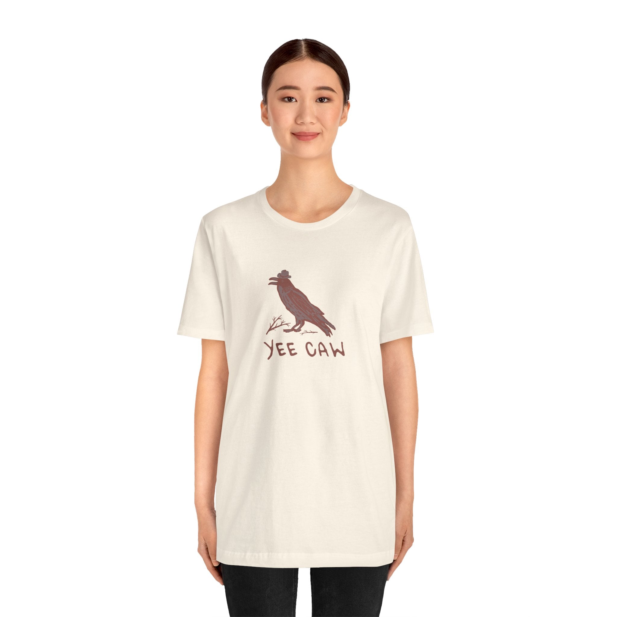 Western "Yee Caw" Unisex Tee, Bird Lover's T-Shirt, Gift for Nature Enthusiasts, Casual Wear
