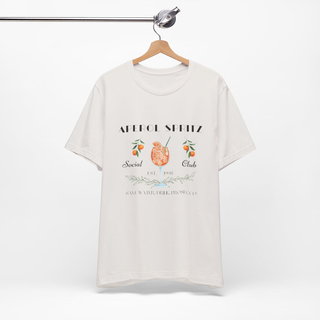Vintage Style Graphic Aperol Spritz T-Shirt, Perfect for Casual Outings, Gift for Friends, Summer Essential, Unisex Tee with Fun Design