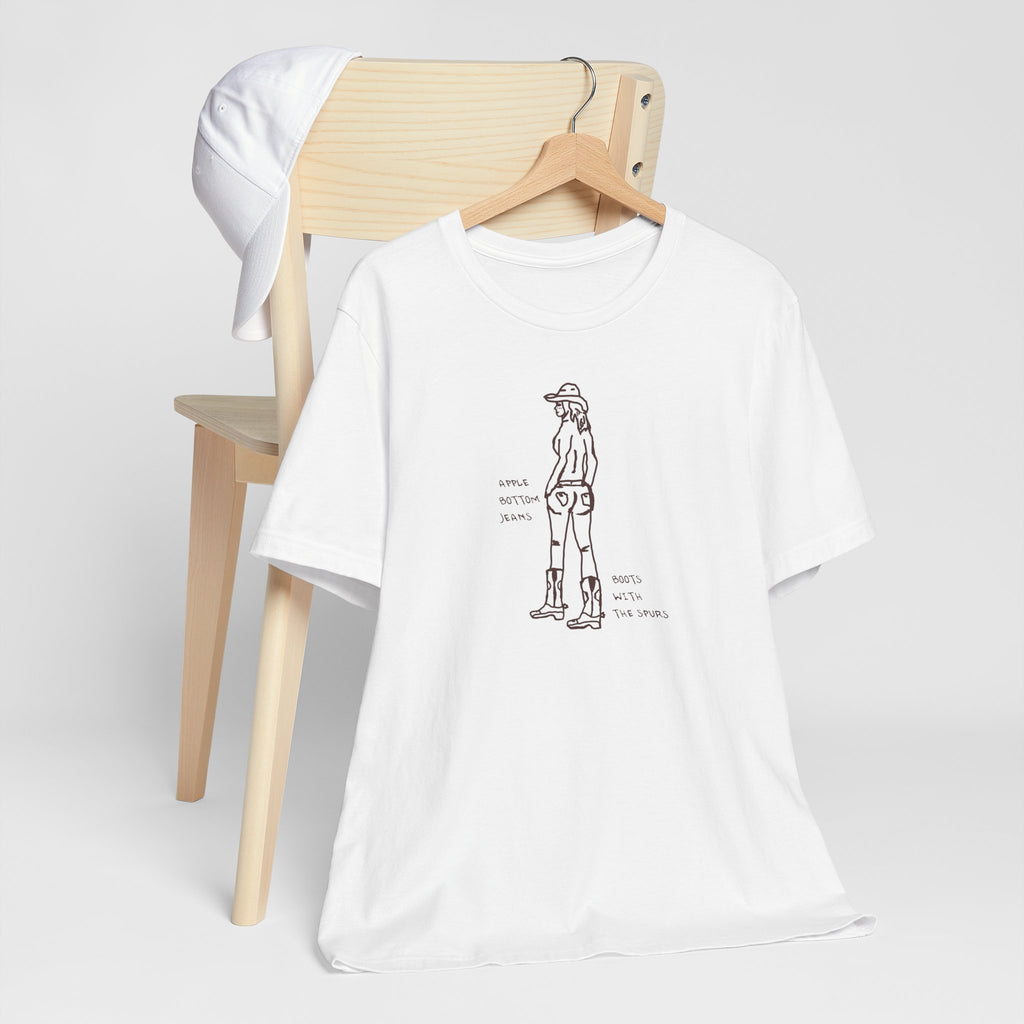 Cowgirl Western Tee - Graphic Unisex Jersey Shirt - Adventure Vibes - Perfect for Outdoor Lovers, Gifts, Casual Wear, Eco-friendly Fashion