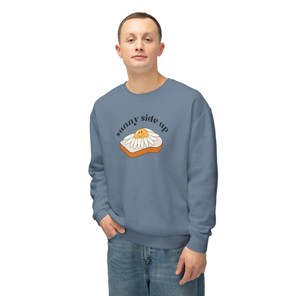 Sunny Side Up Crewneck Sweatshirt - Breakfast Lover Gift, Cozy Sweatshirt, Casual Outfit, Foodie Apparel, Spring Essentials