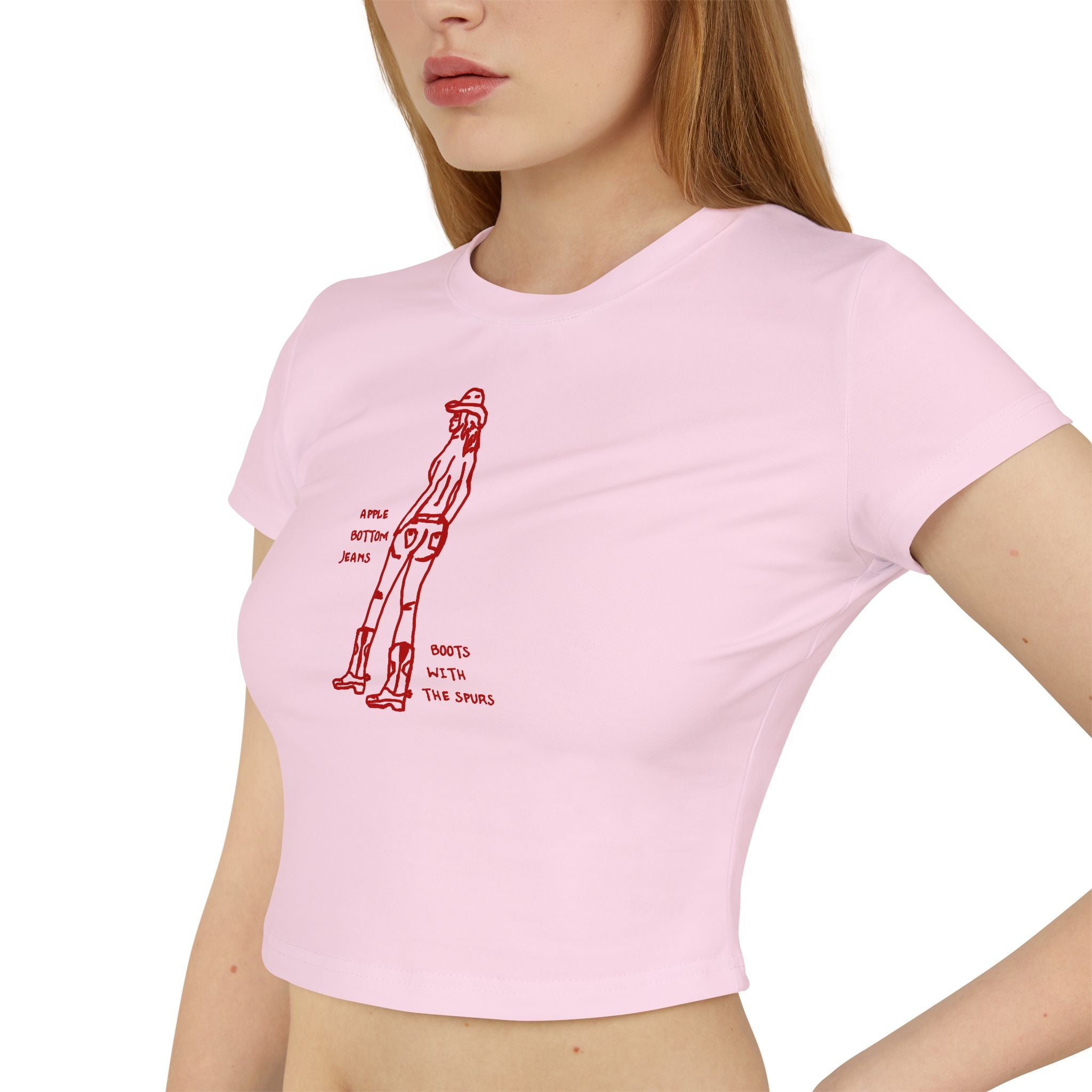 Western Women's Baby Tee with Retro Graphic, Casual Top, Trendy Summer Shirt, Unique Gift for Her, Graphic Cropped Tee