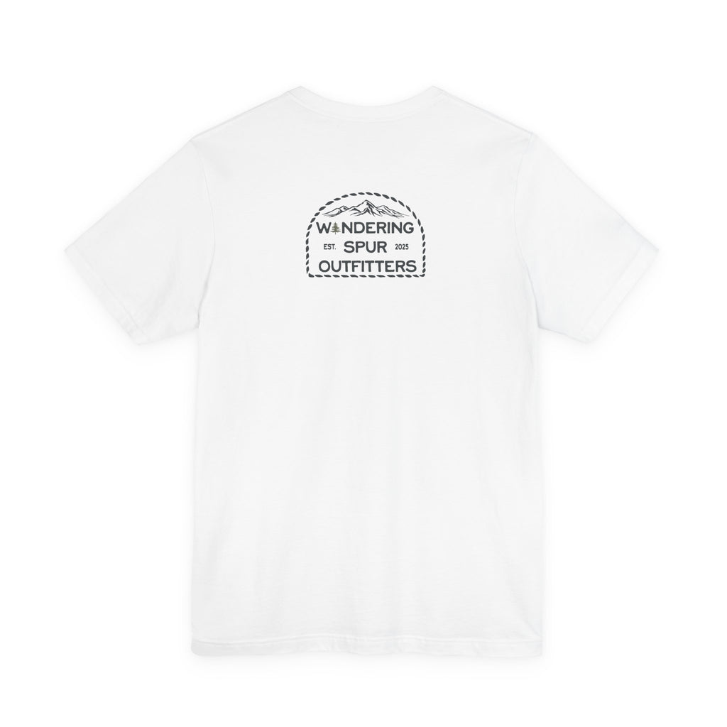 Wandering Spur Outfitters Tee, Adventure Shirt, Travel Apparel, Nature Lover T-Shirt, Gift for Outdoor Enthusiasts, Unique Graphic Tee