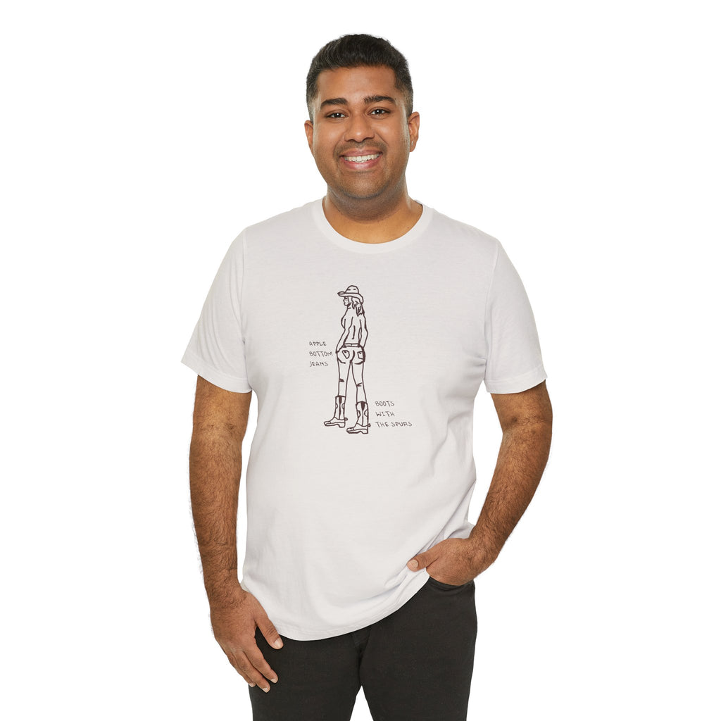Cowgirl Western Tee - Graphic Unisex Jersey Shirt - Adventure Vibes - Perfect for Outdoor Lovers, Gifts, Casual Wear, Eco-friendly Fashion