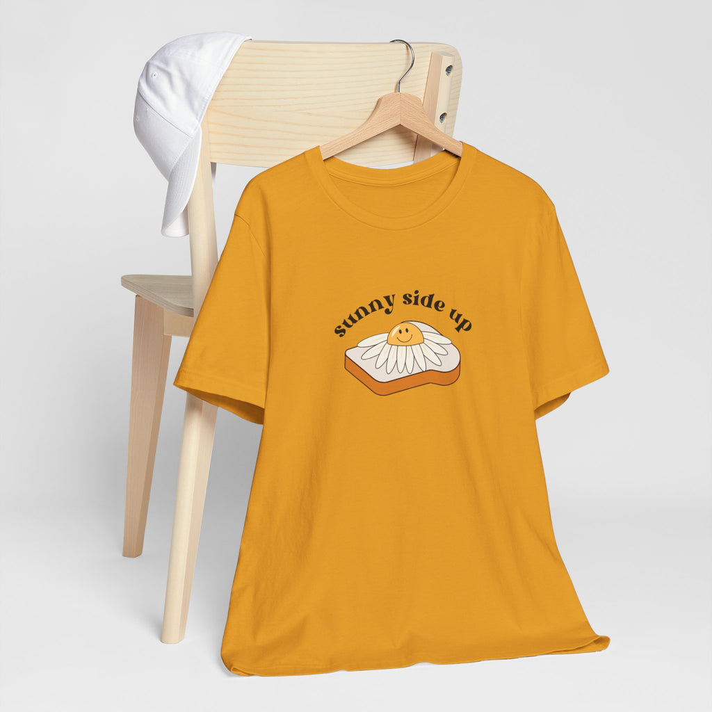 Sunny Side Up Graphic Tee, Cute Egg T-Shirt, Unisex Fun Fashion, Gift for Food Lovers, Breakfast Lover's Apparel
