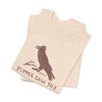 Western Yippee Caw Yay Bird Tee - Unisex Jersey Shirt, Nature Lover Gift, Casual Outfit, Birdwatching Apparel