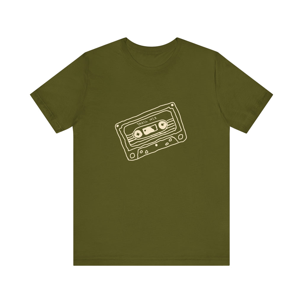 Trail Mix Retro Cassette Tee for Adventure Lovers, Vintage Music Shirt, Unisex Graphic Tee, Casual Wear T-Shirt, Nostalgic Apparel