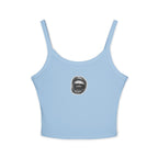 Trendy Women's Spaghetti Strap Tank Top with Chic Graphic Design, Summer Fashion Essential, Casual Wear, Gift for Her, Birthday Present