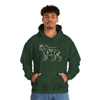 Cozy Wildlife Hoodie, Animal Lover Gift, Fun Sweatshirt, Funny Illustration, Perfect for Cold Days, Present for Friends