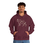 Cozy Wildlife Hoodie, Animal Lover Gift, Fun Sweatshirt, Funny Illustration, Perfect for Cold Days, Present for Friends