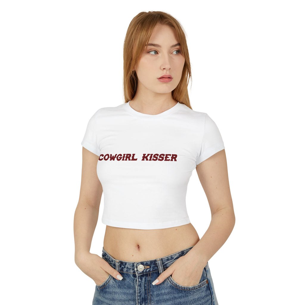 Cute Cowgirl Baby Tee for Women, Perfect Gift for LGBT Country Music Lovers, Trendy Casual Wear, Summer Outfit, Rodeo Style