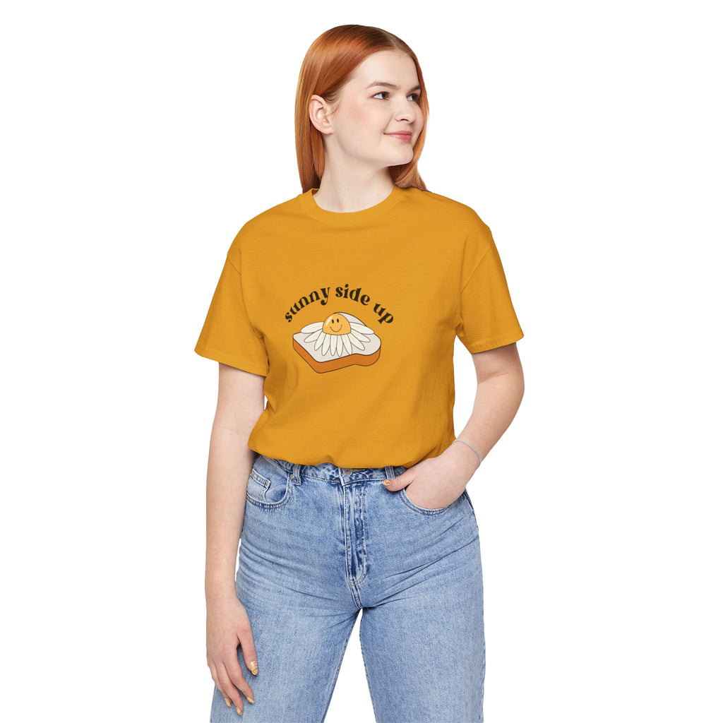 Sunny Side Up Graphic Tee, Cute Egg T-Shirt, Unisex Fun Fashion, Gift for Food Lovers, Breakfast Lover's Apparel