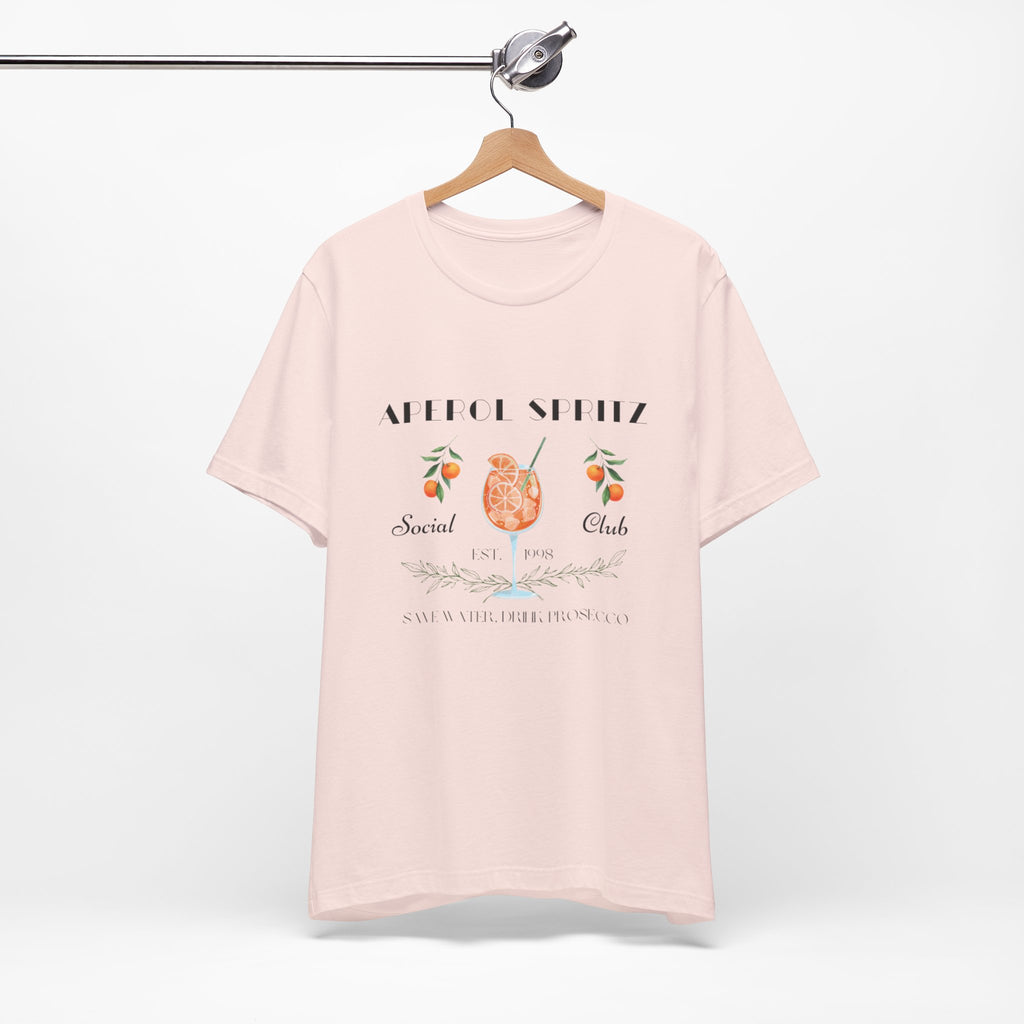 Vintage Style Graphic Aperol Spritz T-Shirt, Perfect for Casual Outings, Gift for Friends, Summer Essential, Unisex Tee with Fun Design