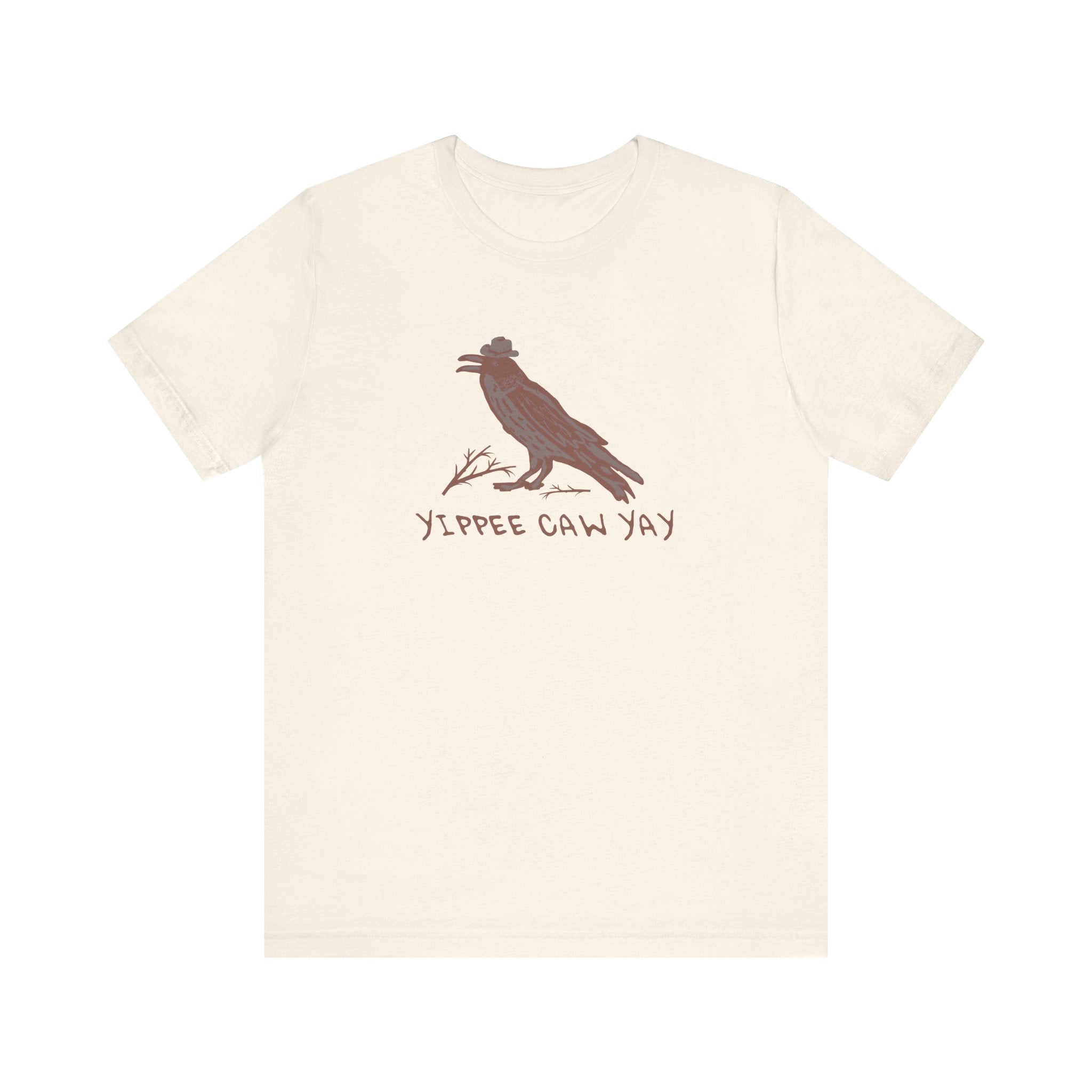 Western Yippee Caw Yay Bird Tee - Unisex Jersey Shirt, Nature Lover Gift, Casual Outfit, Birdwatching Apparel