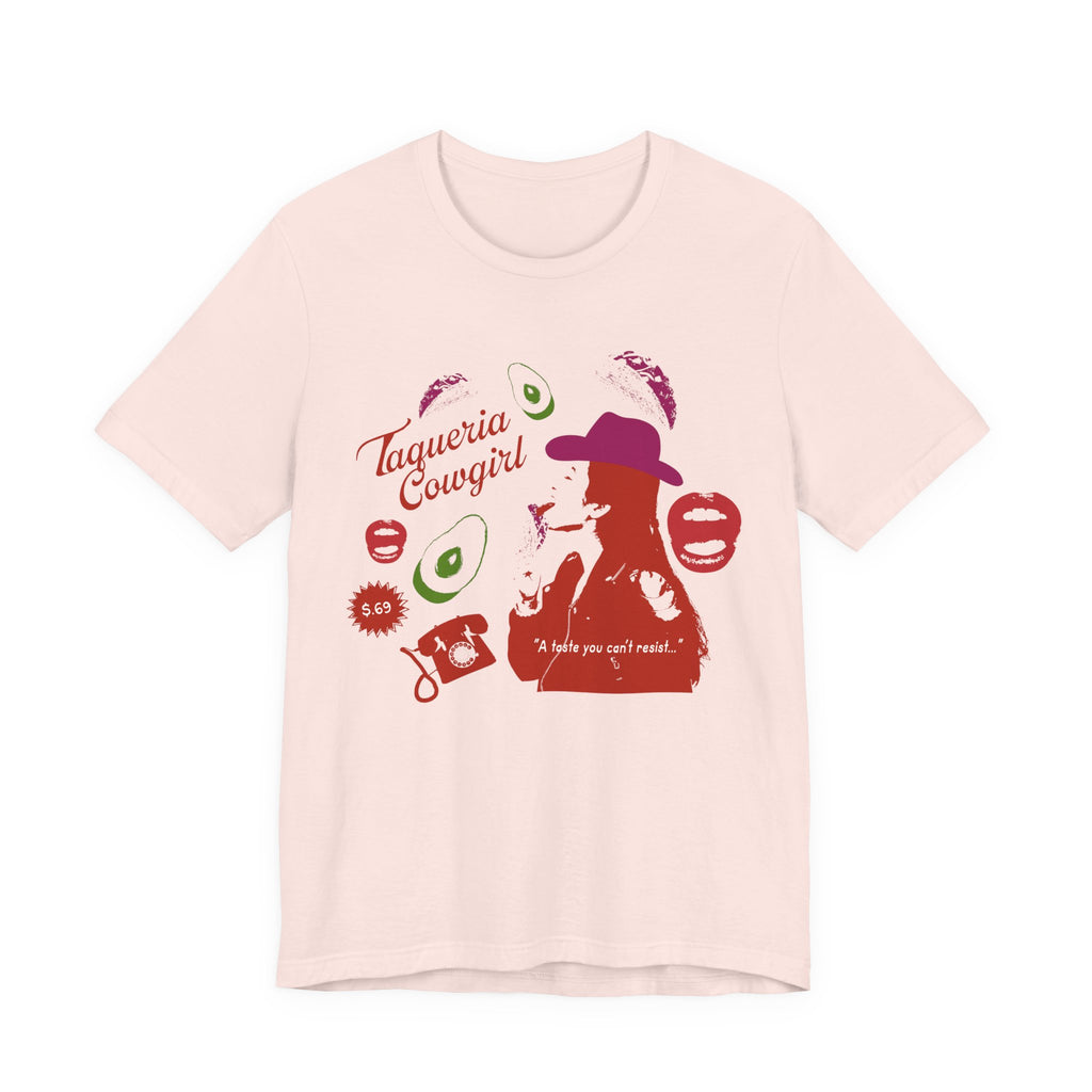 Taqueria Cowgirl Unisex Tee | Fun Foodie Shirt, Casual Wear, Gift for Food Lovers, Western Style T-Shirt, Unique Taco Tee