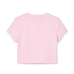Colorful Rainbow Graphic Women's Baby Tee, Cute Cropped Top, Retro Floral Apparel, Summer Festival Shirt, Birthday Gift