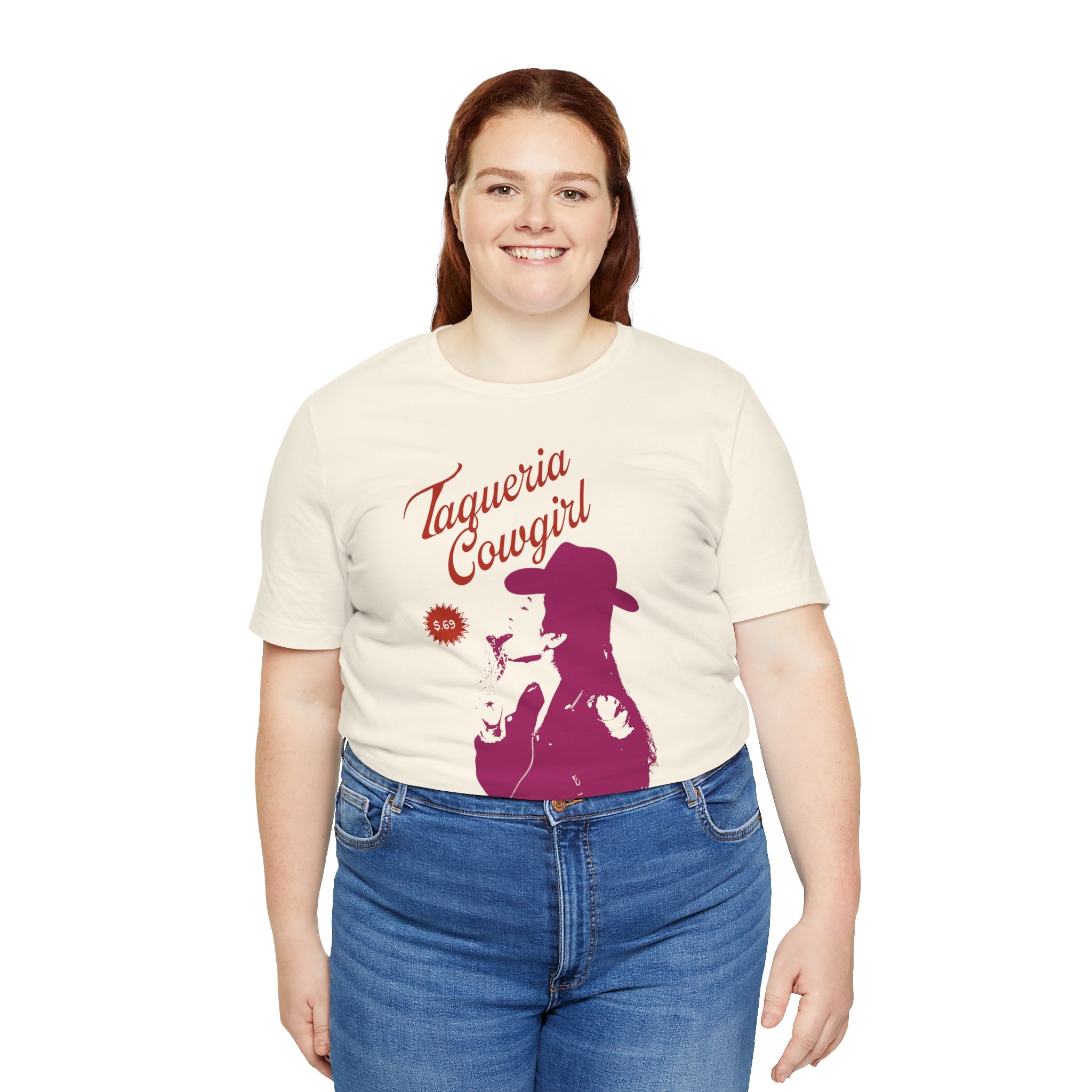Taqueria Cowgirl Unisex Tee | Fun Foodie Shirt, Casual Wear, Gift for Food Lovers, Western Style T-Shirt, Unique Taco Tee