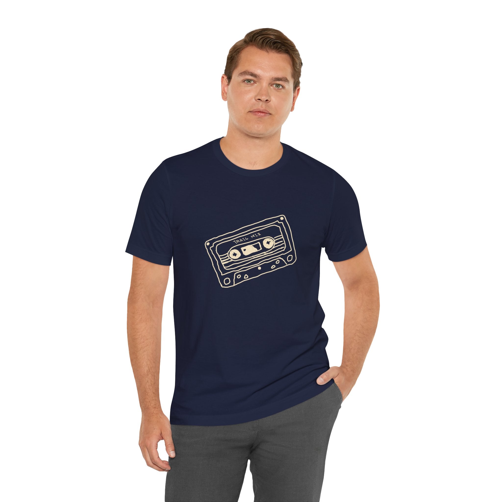 Trail Mix Retro Cassette Tee for Adventure Lovers, Vintage Music Shirt, Unisex Graphic Tee, Casual Wear T-Shirt, Nostalgic Apparel