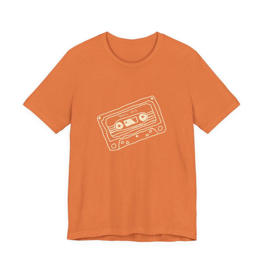 Trail Mix Retro Cassette Tee for Adventure Lovers, Vintage Music Shirt, Unisex Graphic Tee, Casual Wear T-Shirt, Nostalgic Apparel
