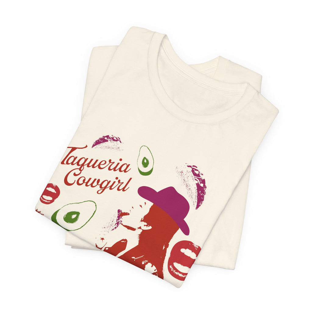 Taqueria Cowgirl Unisex Tee | Fun Foodie Shirt, Casual Wear, Gift for Food Lovers, Western Style T-Shirt, Unique Taco Tee