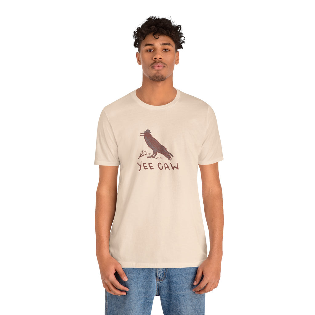 Western "Yee Caw" Unisex Tee, Bird Lover's T-Shirt, Gift for Nature Enthusiasts, Casual Wear