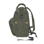 Topographic Lines Multifunctional Backpack, Gift for Adventure Lovers, Eco-Friendly