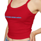 Trendy Women's Tank Top - "Hot People Drink Water" - Casual Wear, Summer Fashion, Gift for Friends, Fitness Apparel, Beach Top