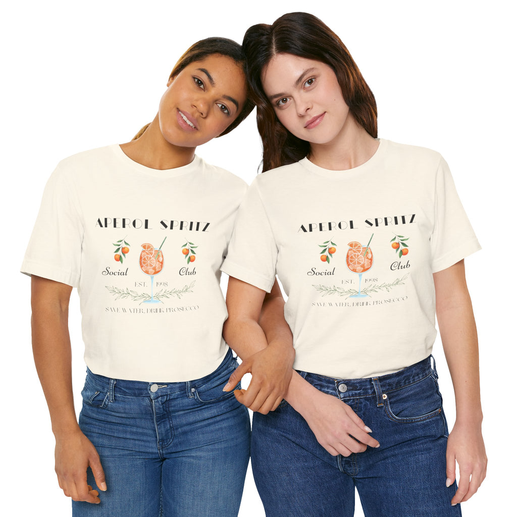 Vintage Style Graphic Aperol Spritz T-Shirt, Perfect for Casual Outings, Gift for Friends, Summer Essential, Unisex Tee with Fun Design