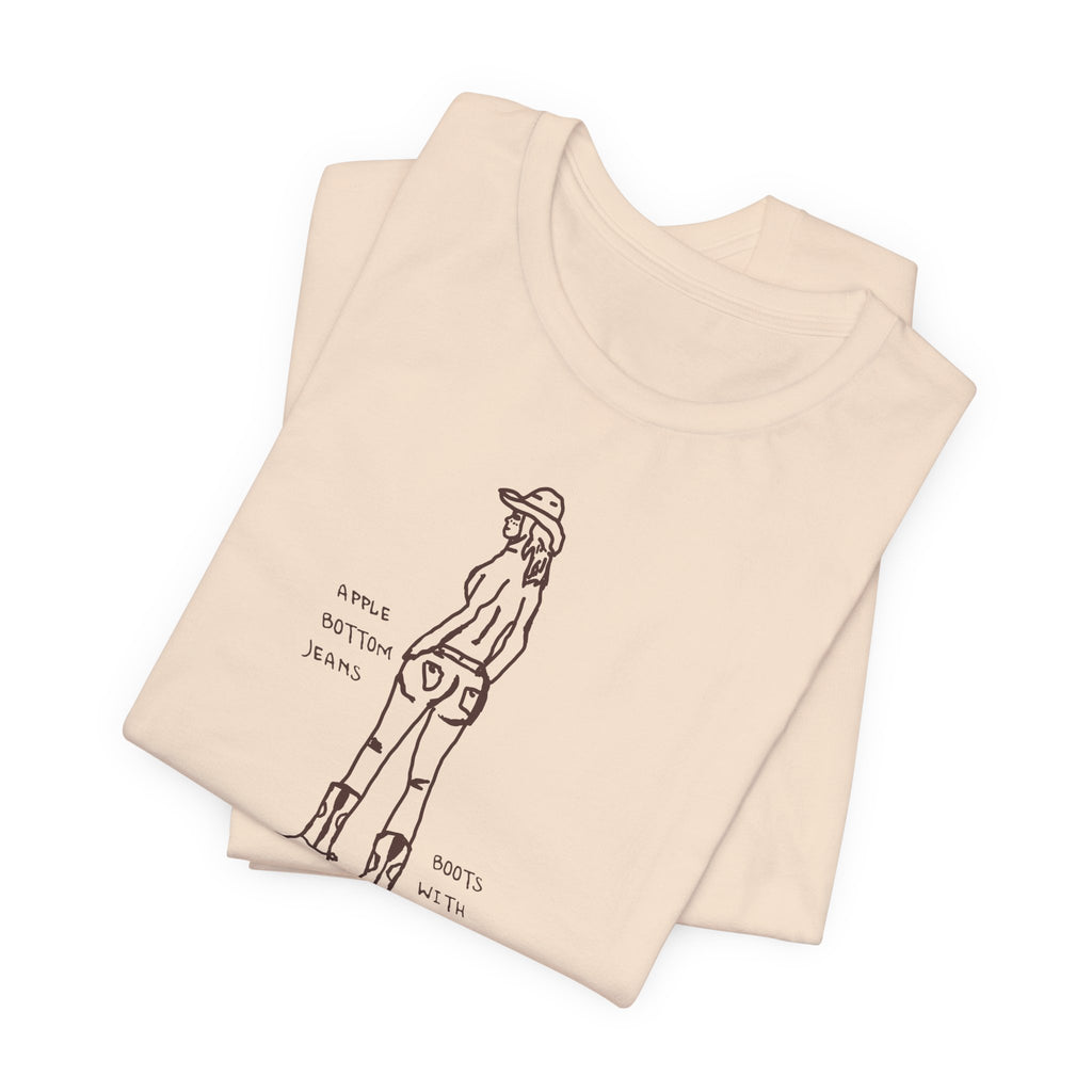 Cowgirl Western Tee - Graphic Unisex Jersey Shirt - Adventure Vibes - Perfect for Outdoor Lovers, Gifts, Casual Wear, Eco-friendly Fashion