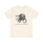 Funny Animal Graphic Tee, Unisex Jersey T-Shirt, Cute Opossum Tee, Gift for Animal Lovers, Casual Everyday Wear