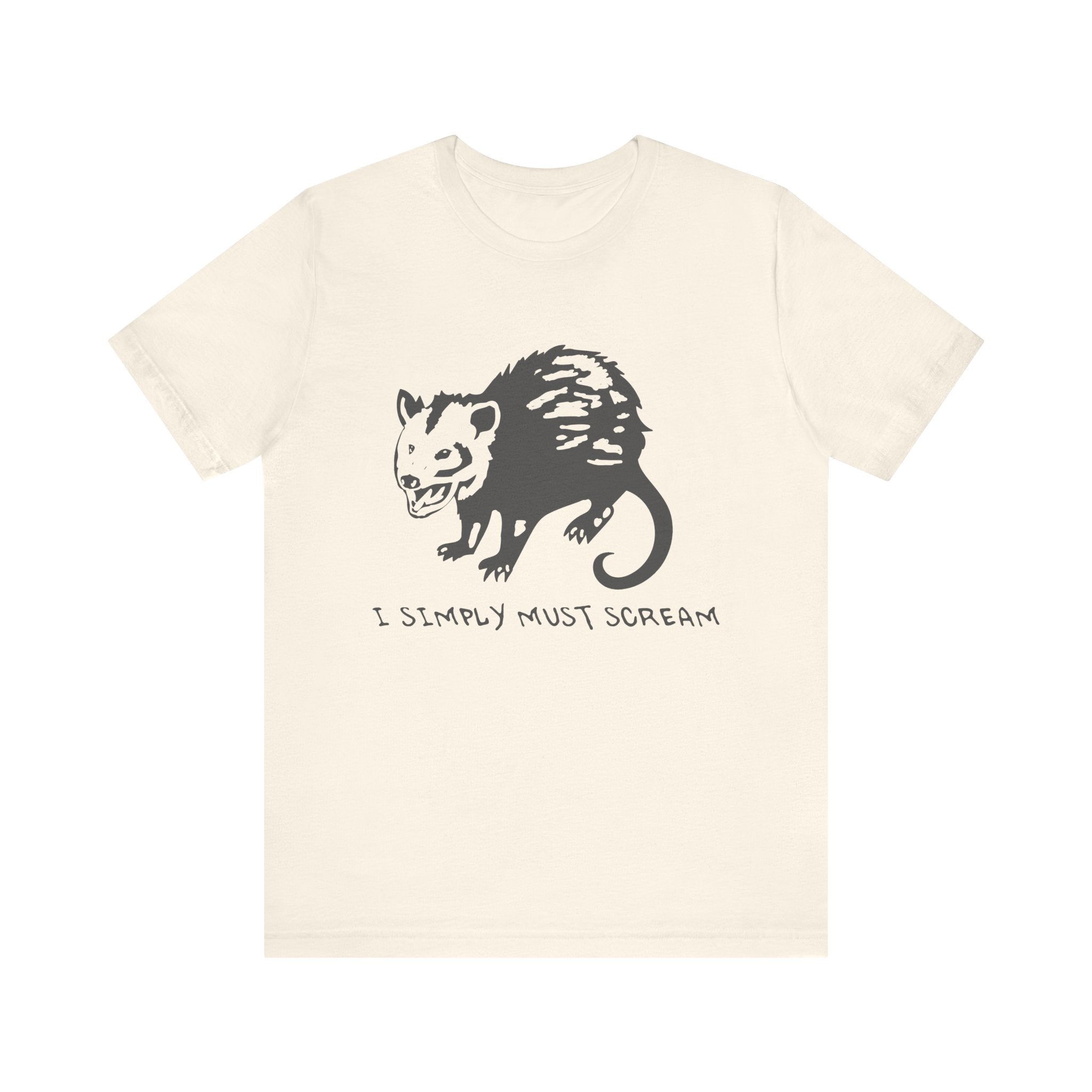Funny Animal Graphic Tee, Unisex Jersey T-Shirt, Cute Opossum Tee, Gift for Animal Lovers, Casual Everyday Wear