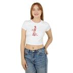 Western Women's Baby Tee with Retro Graphic, Casual Top, Trendy Summer Shirt, Unique Gift for Her, Graphic Cropped Tee