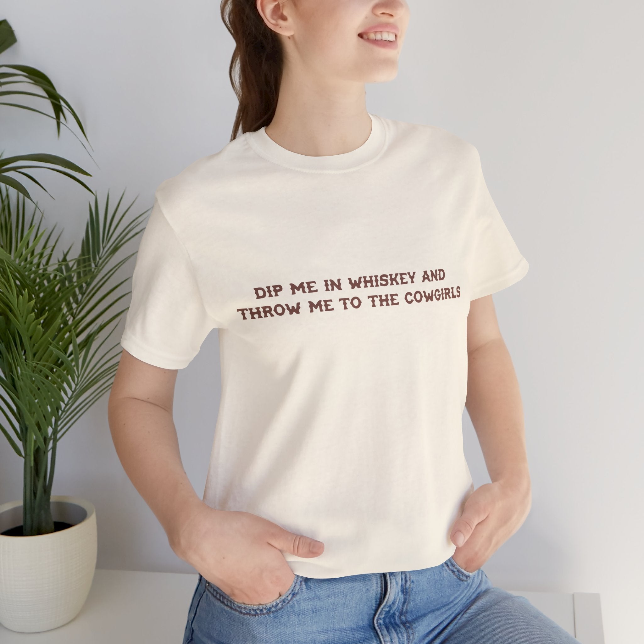 Whiskey Lover's Unisex Tee - Perfect Gift for LGBT Cowgirls, Funny Shirt for Parties, Casual Wear, Country Vibe