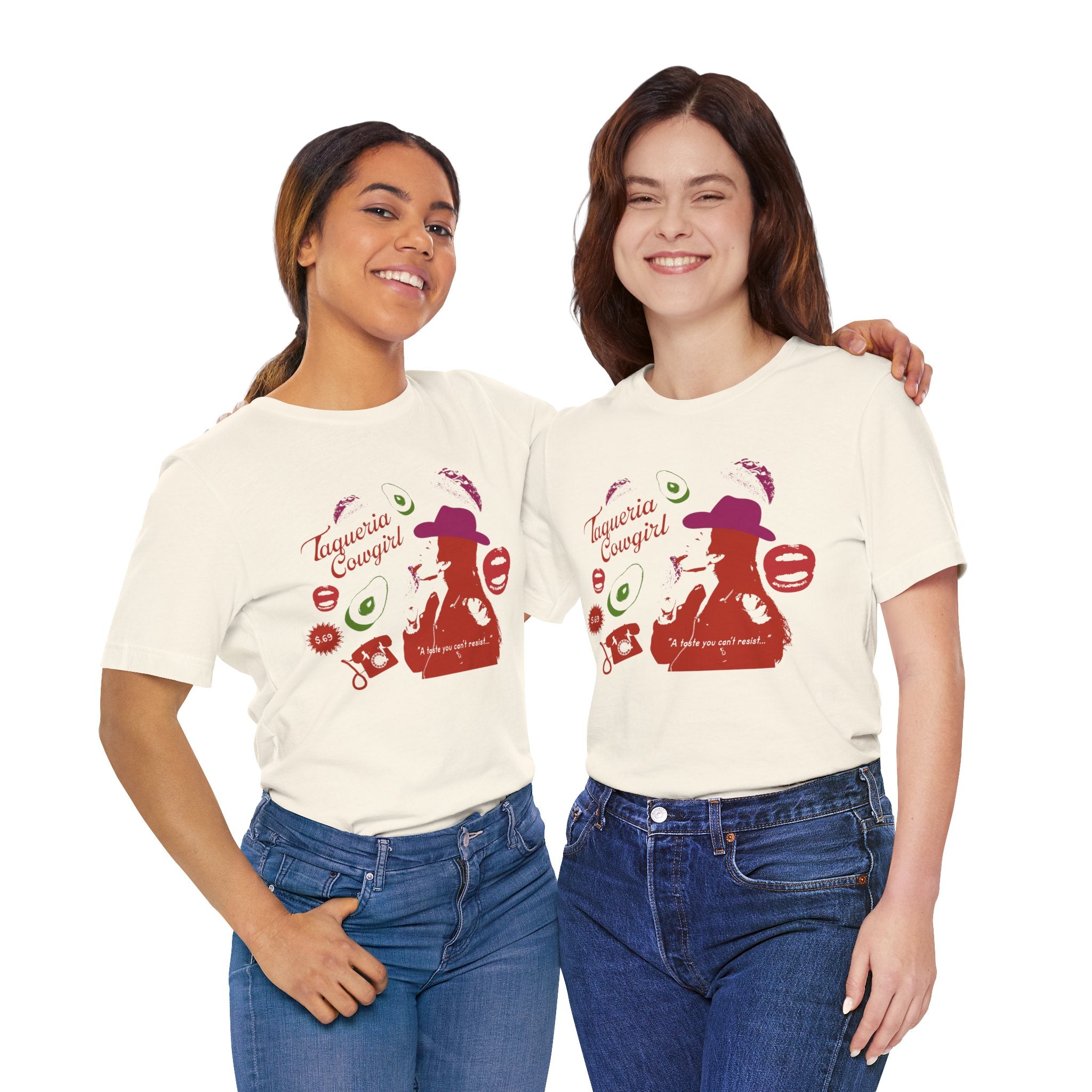 Taqueria Cowgirl Unisex Tee | Fun Foodie Shirt, Casual Wear, Gift for Food Lovers, Western Style T-Shirt, Unique Taco Tee
