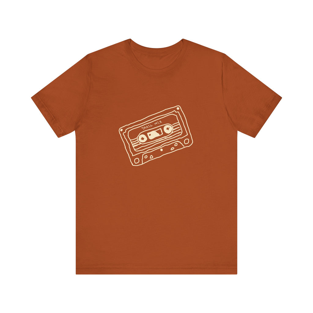 Trail Mix Retro Cassette Tee for Adventure Lovers, Vintage Music Shirt, Unisex Graphic Tee, Casual Wear T-Shirt, Nostalgic Apparel