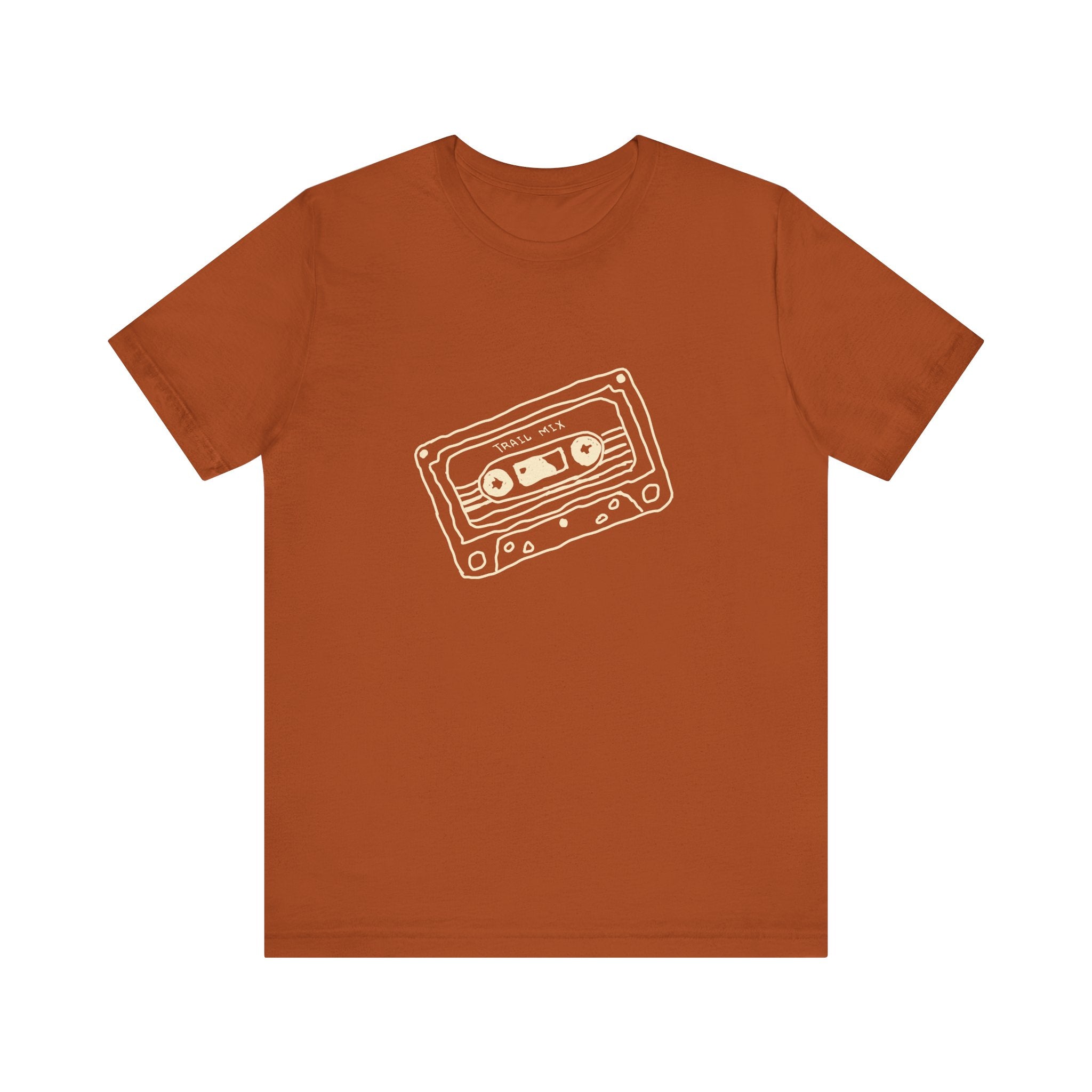Trail Mix Retro Cassette Tee for Adventure Lovers, Vintage Music Shirt, Unisex Graphic Tee, Casual Wear T-Shirt, Nostalgic Apparel