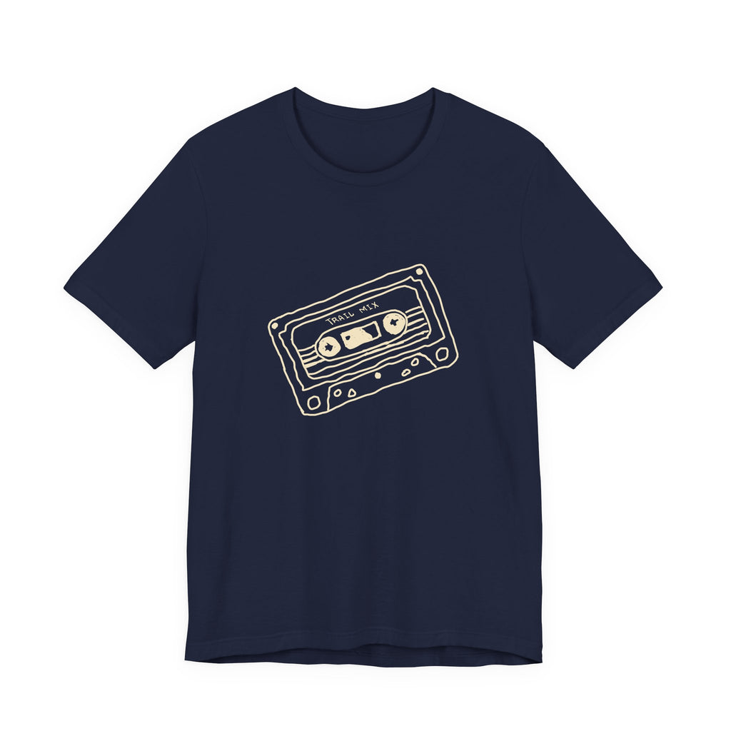 Trail Mix Retro Cassette Tee for Adventure Lovers, Vintage Music Shirt, Unisex Graphic Tee, Casual Wear T-Shirt, Nostalgic Apparel