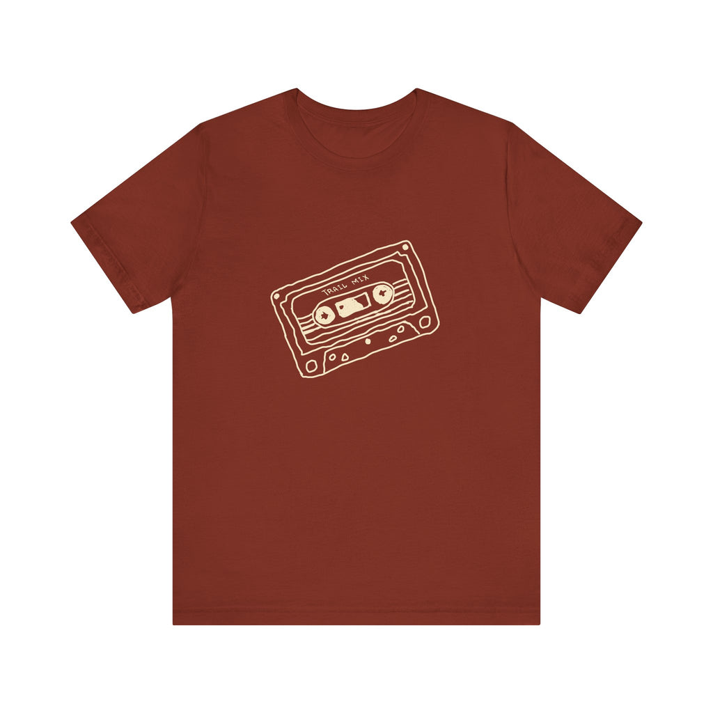 Trail Mix Retro Cassette Tee for Adventure Lovers, Vintage Music Shirt, Unisex Graphic Tee, Casual Wear T-Shirt, Nostalgic Apparel