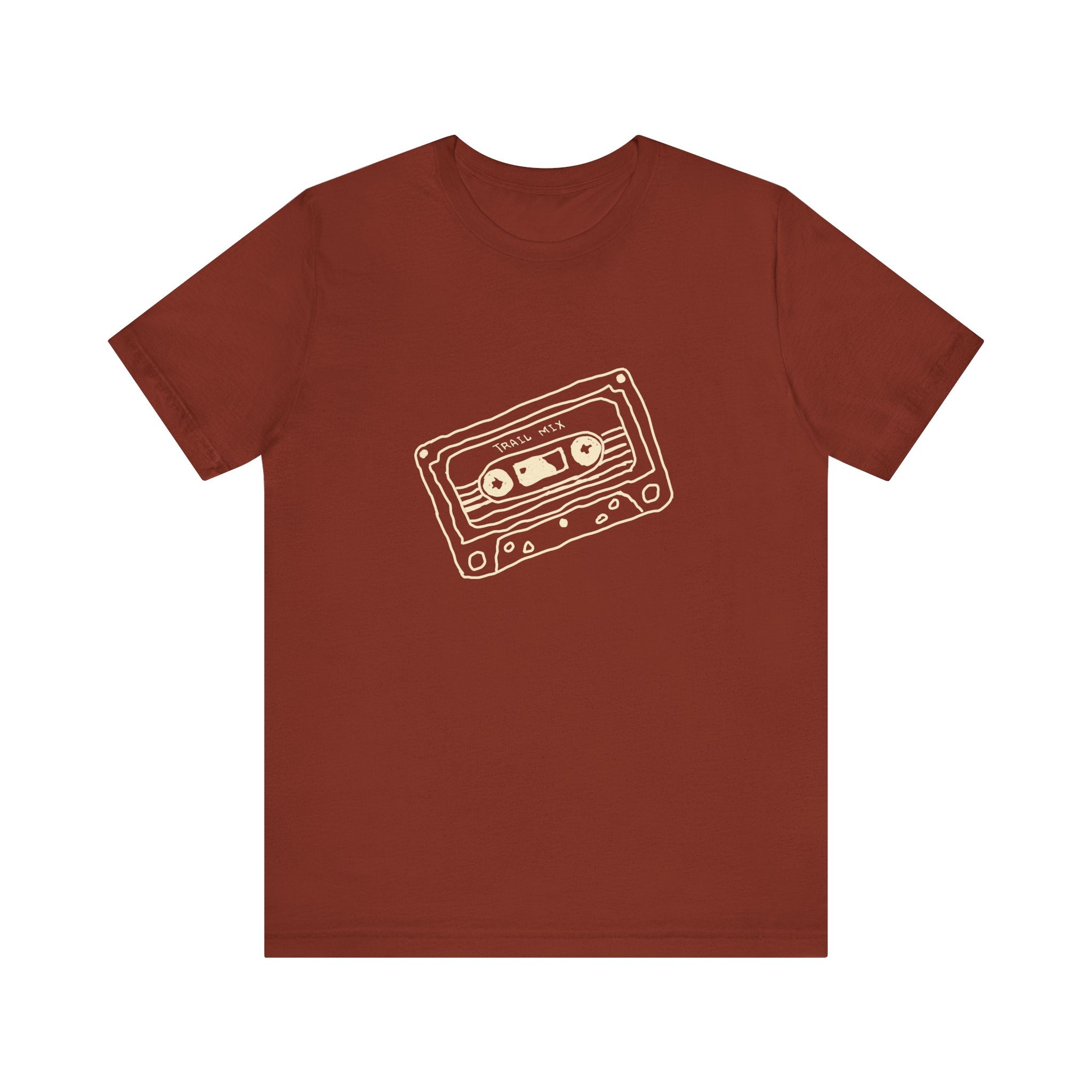 Trail Mix Retro Cassette Tee for Adventure Lovers, Vintage Music Shirt, Unisex Graphic Tee, Casual Wear T-Shirt, Nostalgic Apparel