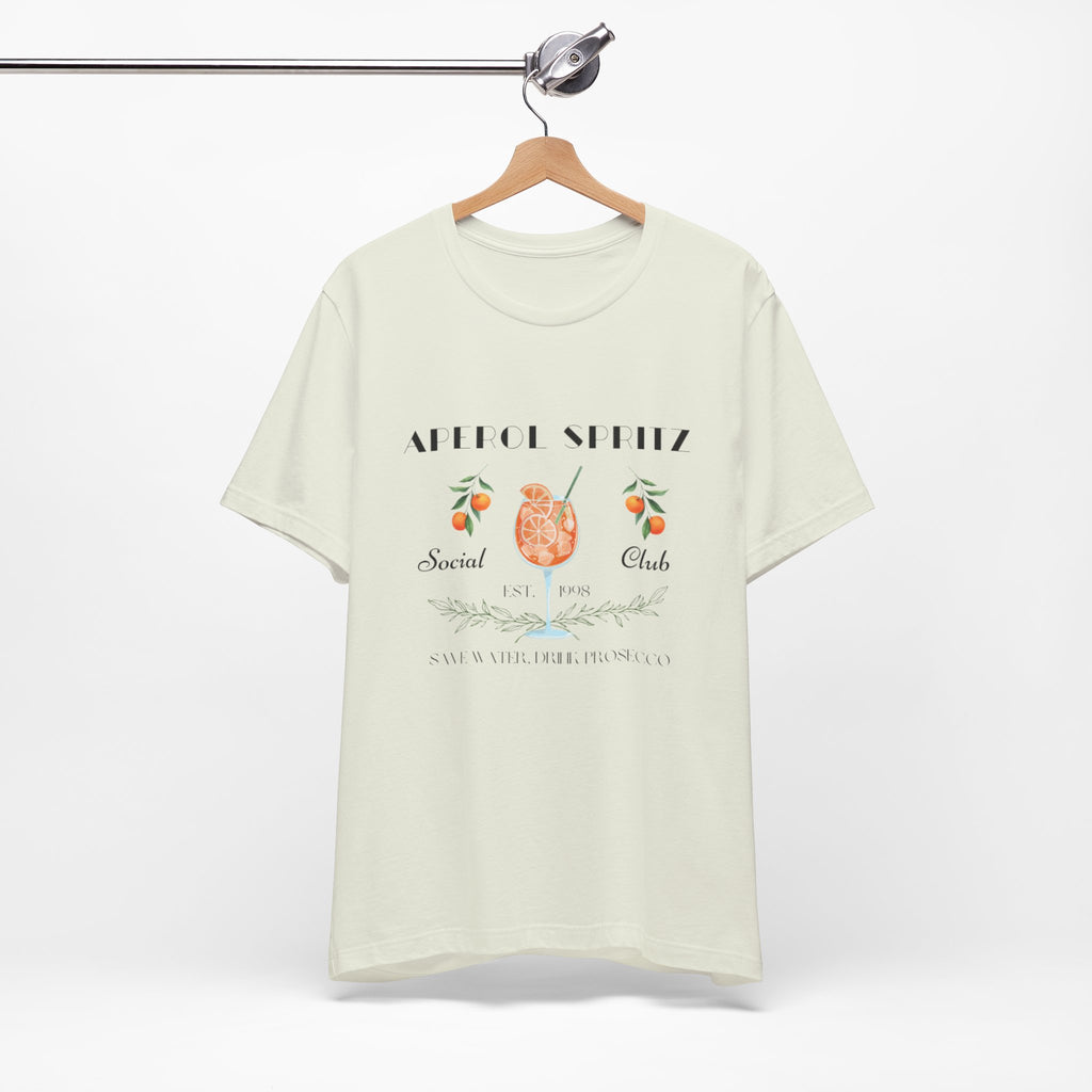 Vintage Style Graphic Aperol Spritz T-Shirt, Perfect for Casual Outings, Gift for Friends, Summer Essential, Unisex Tee with Fun Design