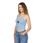 Trendy Women's Spaghetti Strap Tank Top with Chic Graphic Design, Summer Fashion Essential, Casual Wear, Gift for Her, Birthday Present