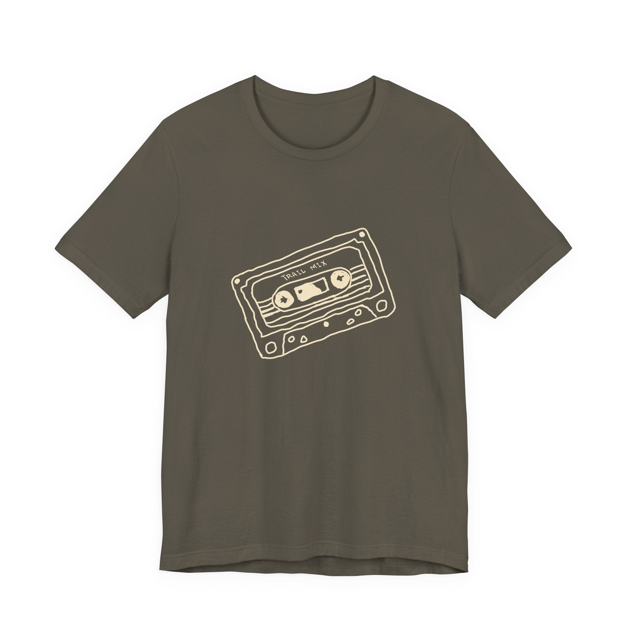 Trail Mix Retro Cassette Tee for Adventure Lovers, Vintage Music Shirt, Unisex Graphic Tee, Casual Wear T-Shirt, Nostalgic Apparel