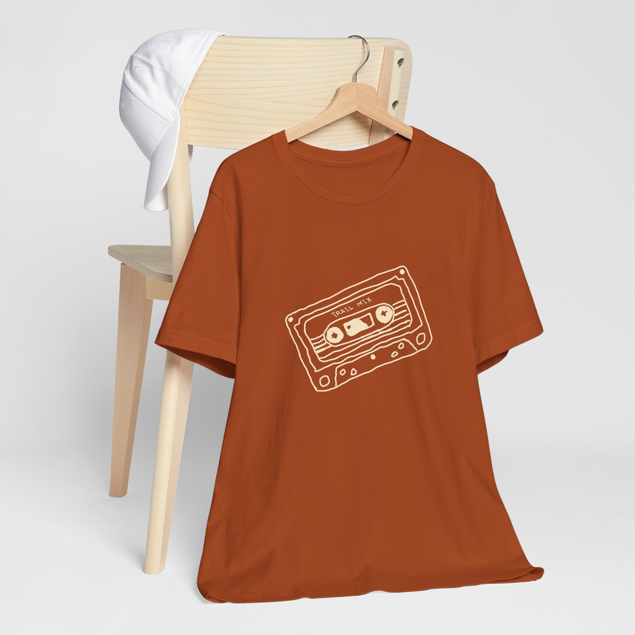 Trail Mix Retro Cassette Tee for Adventure Lovers, Vintage Music Shirt, Unisex Graphic Tee, Casual Wear T-Shirt, Nostalgic Apparel