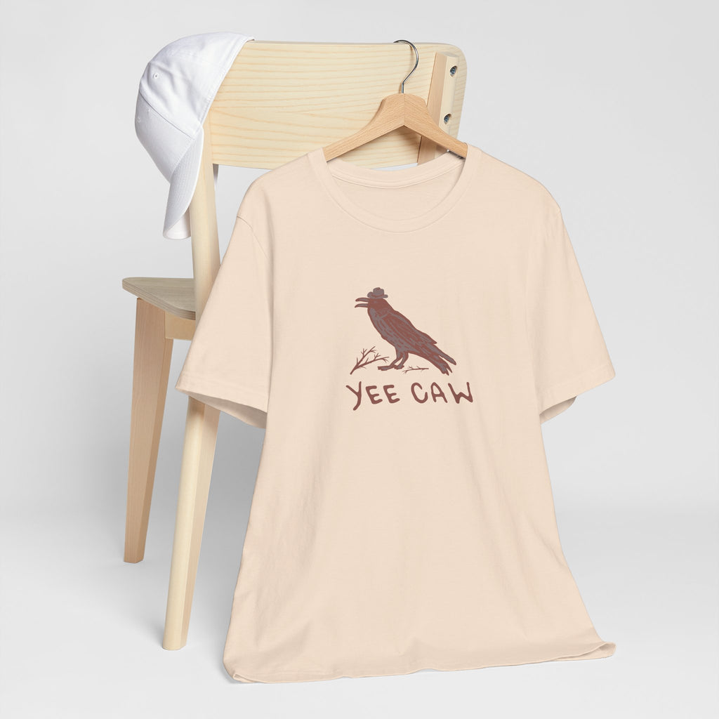 Western "Yee Caw" Unisex Tee, Bird Lover's T-Shirt, Gift for Nature Enthusiasts, Casual Wear