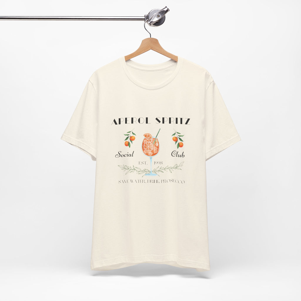 Vintage Style Graphic Aperol Spritz T-Shirt, Perfect for Casual Outings, Gift for Friends, Summer Essential, Unisex Tee with Fun Design