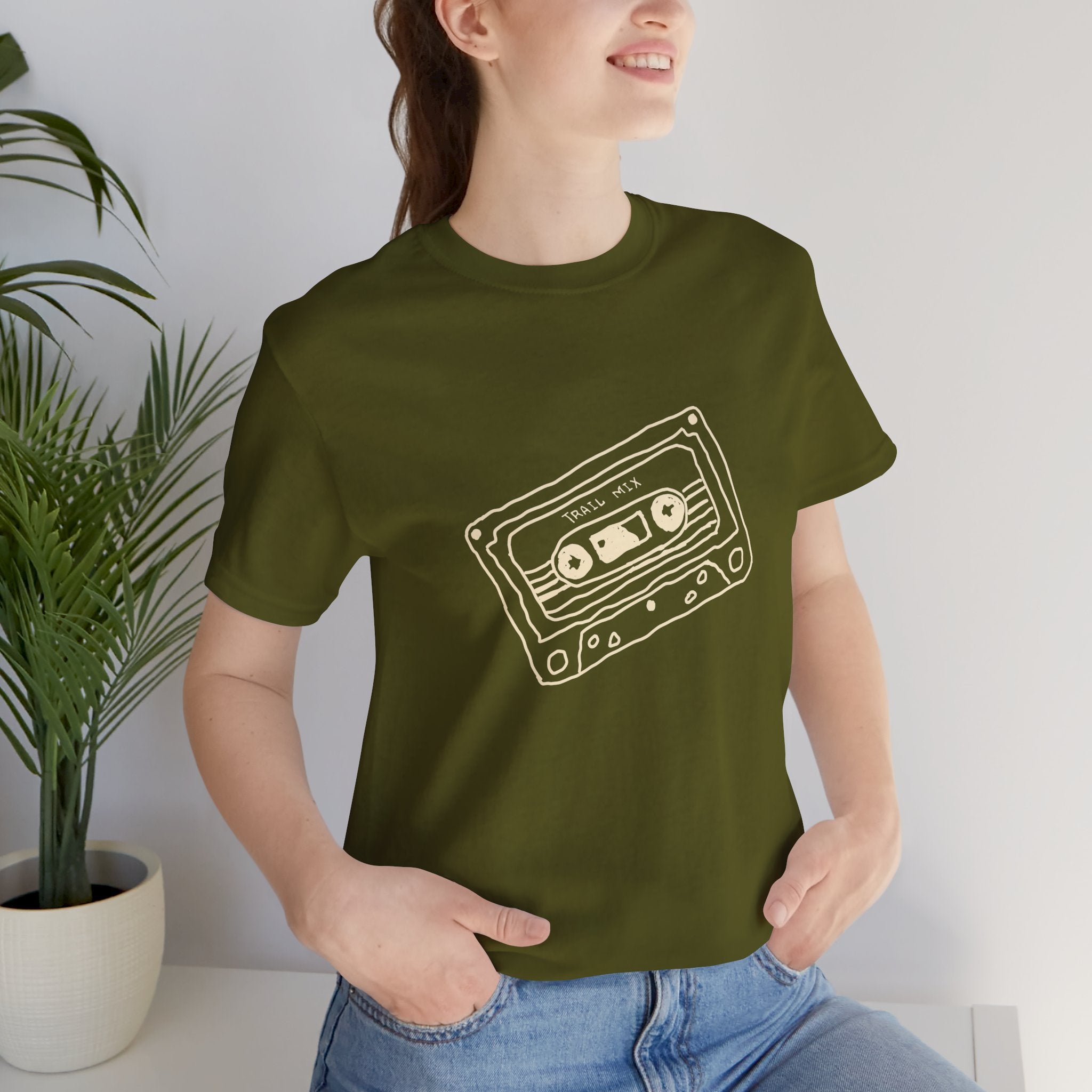 Trail Mix Retro Cassette Tee for Adventure Lovers, Vintage Music Shirt, Unisex Graphic Tee, Casual Wear T-Shirt, Nostalgic Apparel