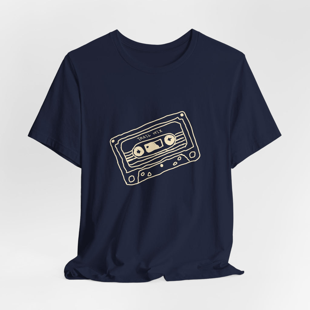 Trail Mix Retro Cassette Tee for Adventure Lovers, Vintage Music Shirt, Unisex Graphic Tee, Casual Wear T-Shirt, Nostalgic Apparel
