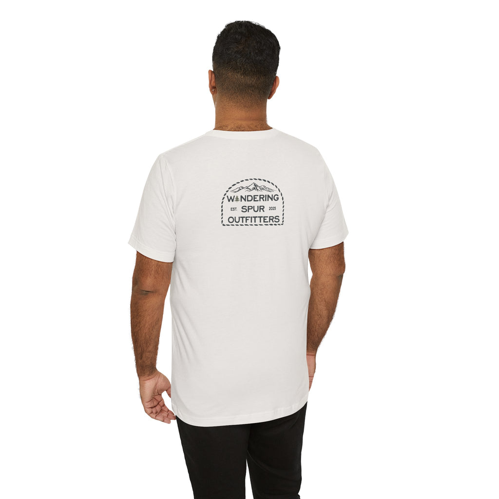 Wandering Spur Outfitters Tee, Adventure Shirt, Travel Apparel, Nature Lover T-Shirt, Gift for Outdoor Enthusiasts, Unique Graphic Tee