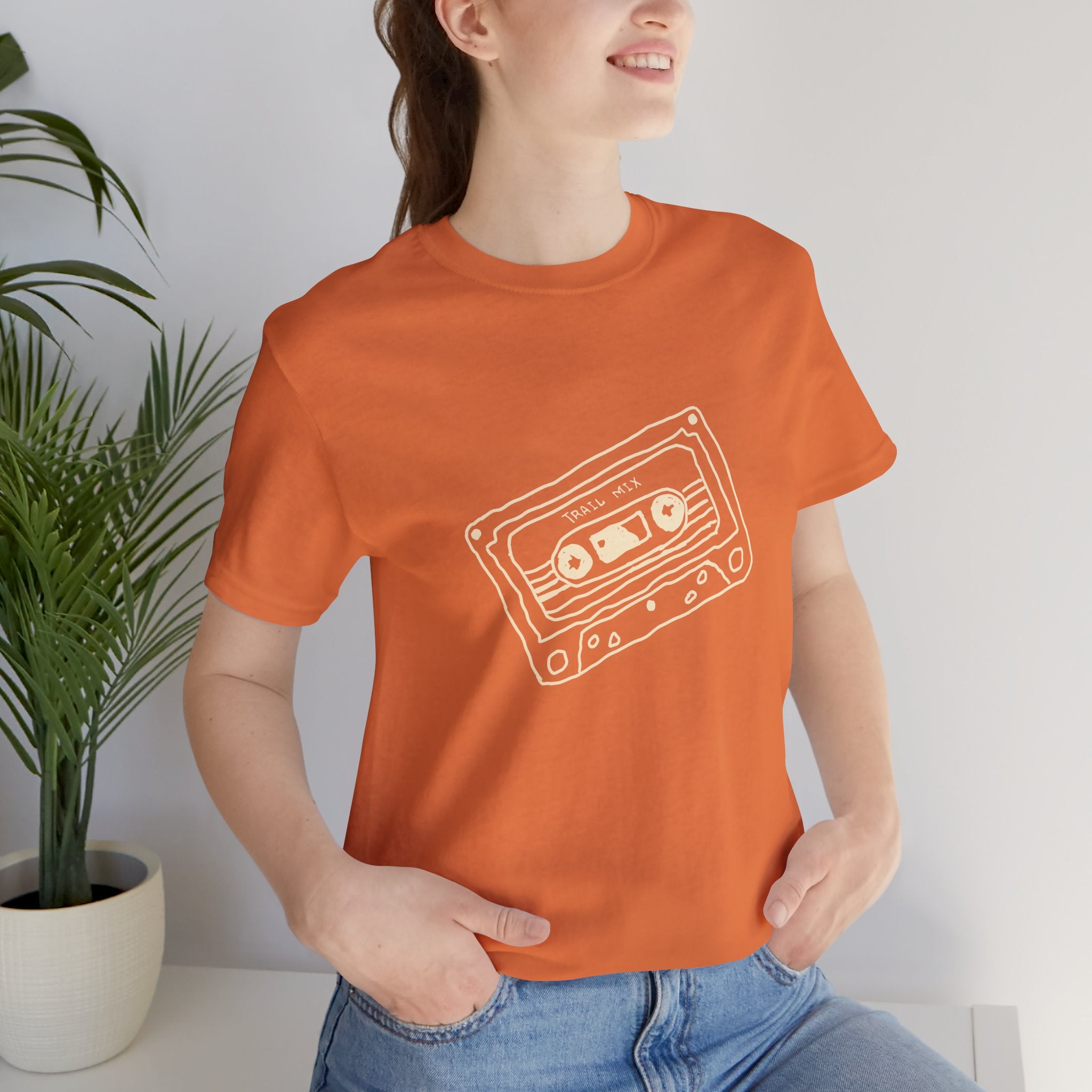 Trail Mix Retro Cassette Tee for Adventure Lovers, Vintage Music Shirt, Unisex Graphic Tee, Casual Wear T-Shirt, Nostalgic Apparel