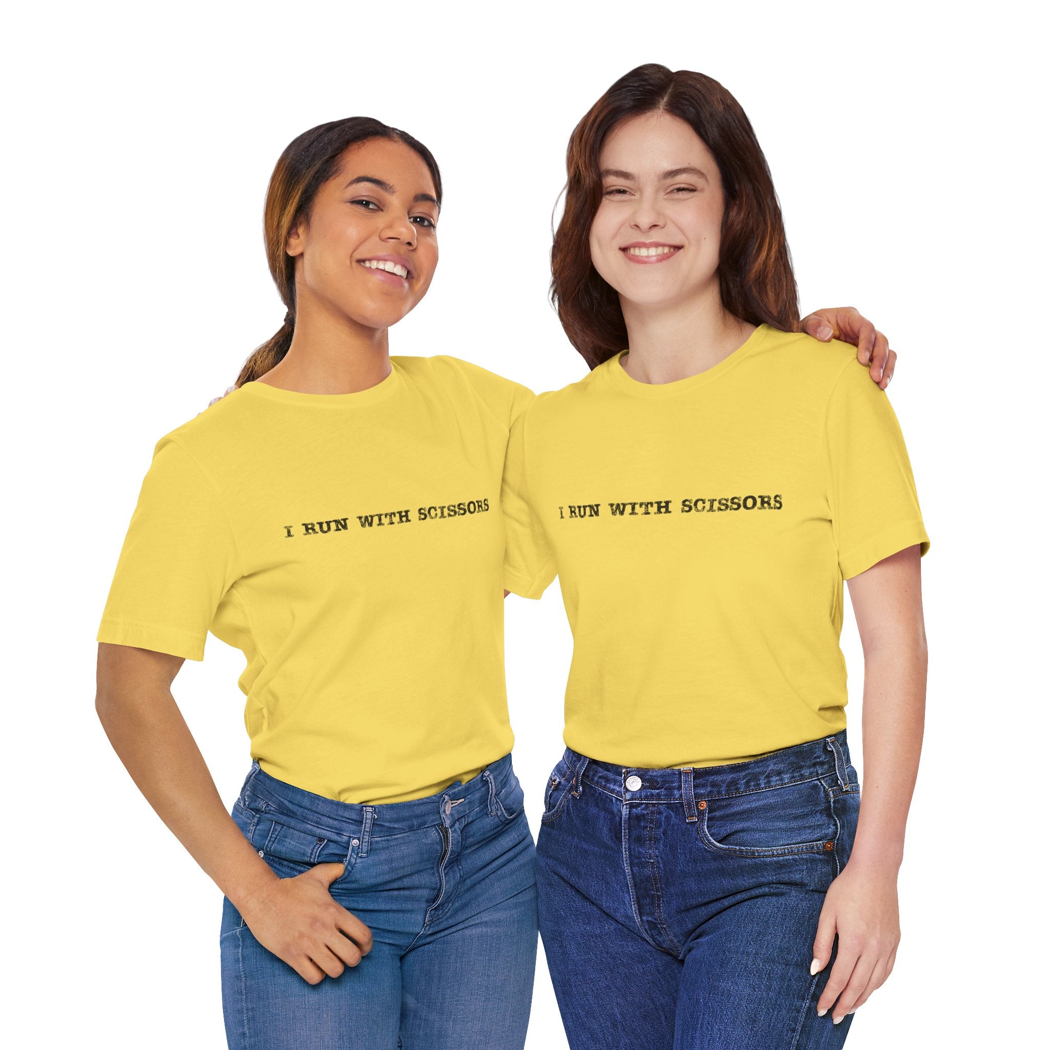 Fun Scissors Tee, Quirky Yellow T-Shirt for Crafters, Perfect Gift for Artists, Stylish Everyday Wear, Ideal for Summer