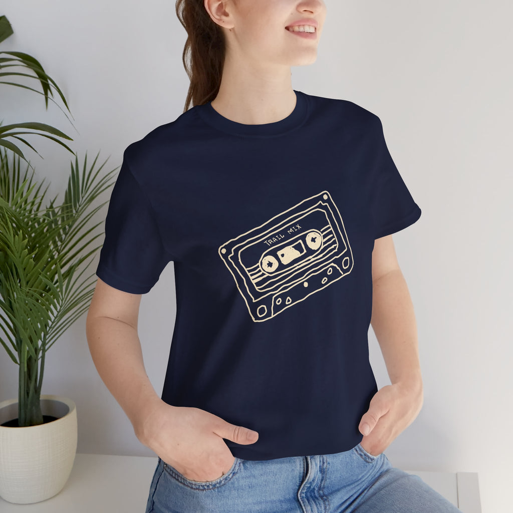 Trail Mix Retro Cassette Tee for Adventure Lovers, Vintage Music Shirt, Unisex Graphic Tee, Casual Wear T-Shirt, Nostalgic Apparel